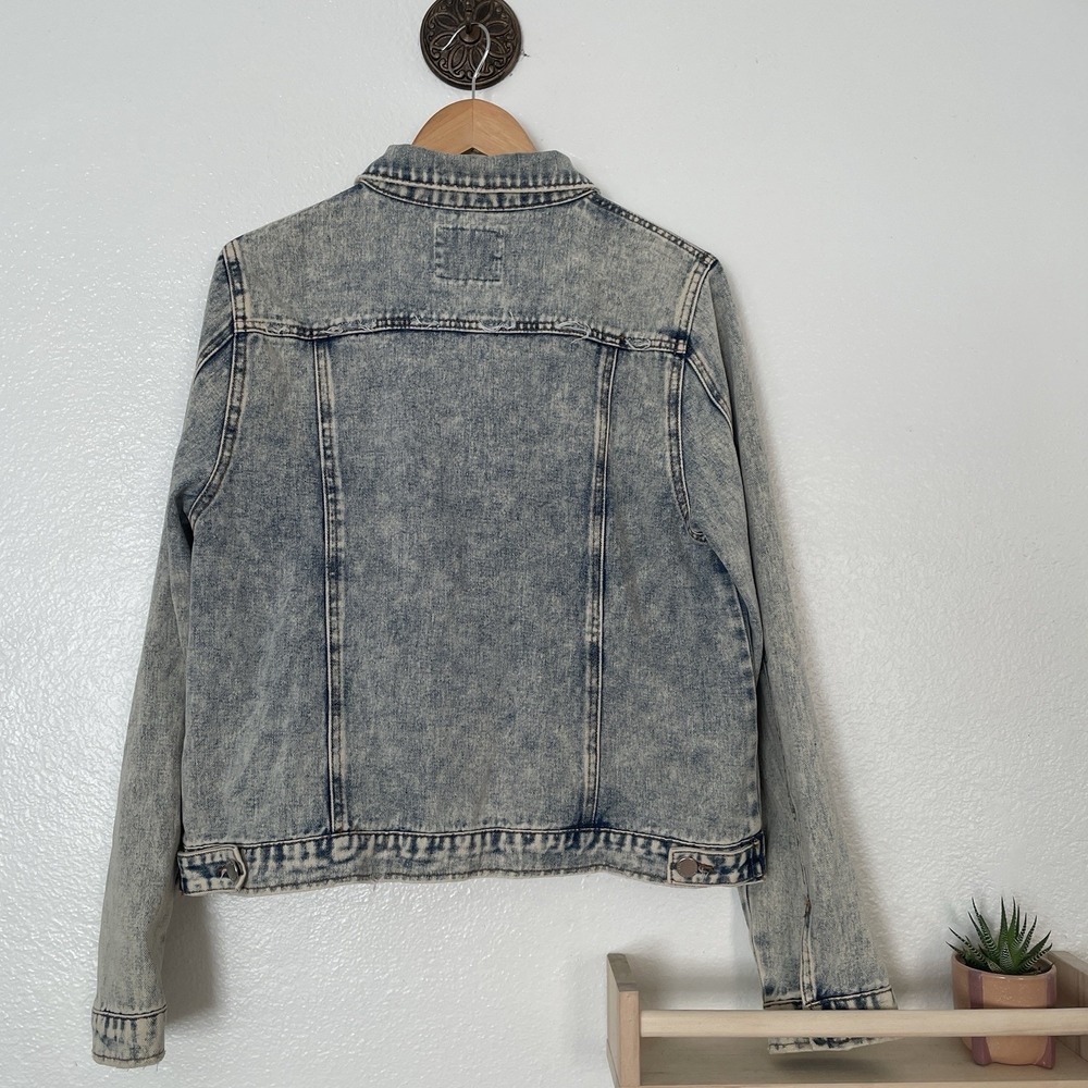 C'est Toi Women's Large Long Sleeve Jean Jacket - Picture 2 of 7